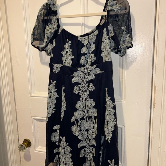 Altar’d State Navy and White “Maude” Dress - Picture 2 of 2